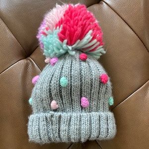 Target Pom Pom Fleece Winter Hat. Toddler Girl OS.